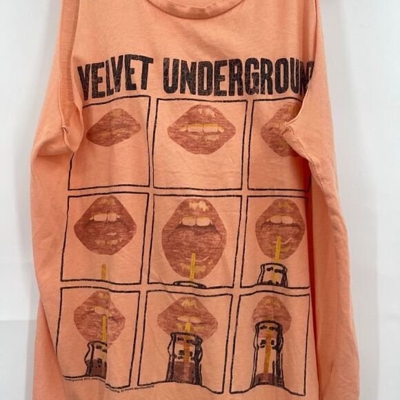 Junk Food Clothing Co. Women's Orange Velvet Underground Orange Tank Top Size Sm - Picture 2 of 5